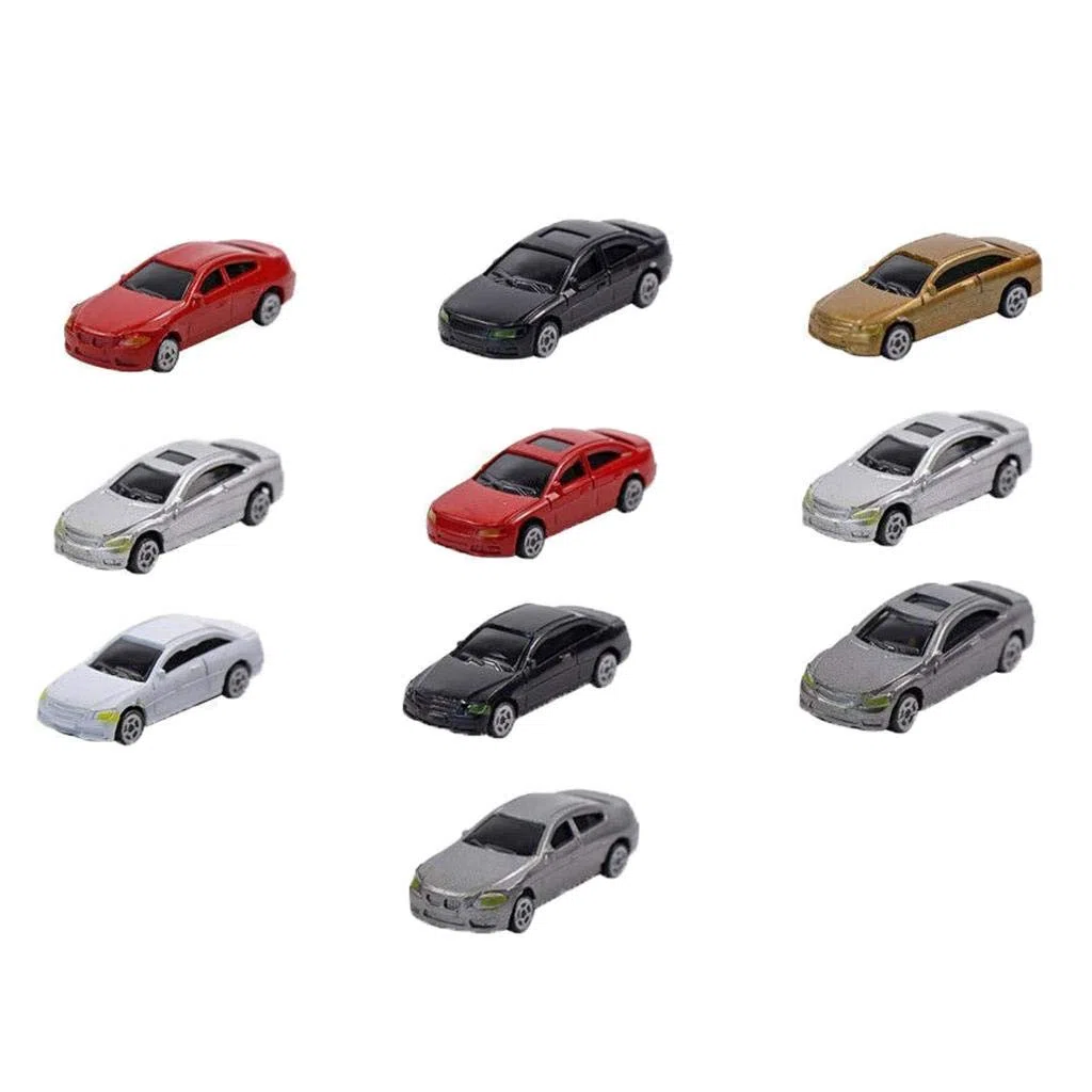 Colcolo 10 Pezzi di Modellini di Auto in Scala Dipinta Ho 1:75 Edifici