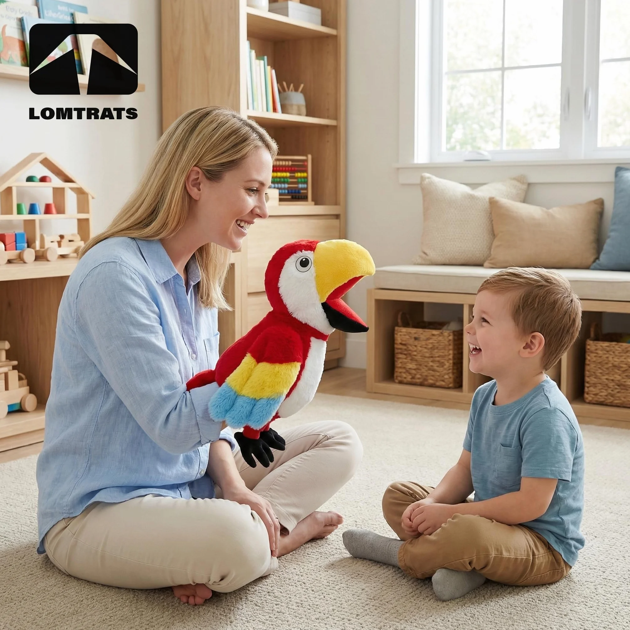 Marionette a mano per uccelli per bambini,include pappagalli, pavoni, ecc. Con bocche aperte mobili, perfette per raccontare storie, insegnare, scuola materna, regali di compleanno