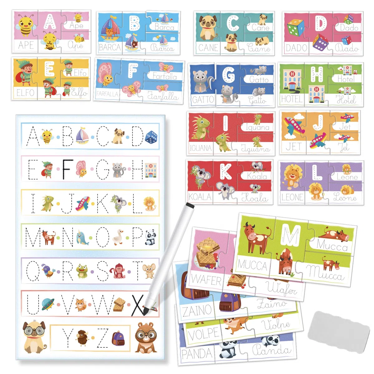 Liscianigiochi Montessori Imparo a Leggere e Scrivere, Multicolore, Medium, 100460