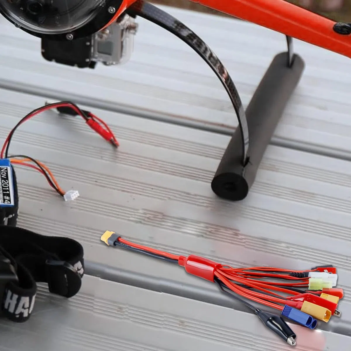 Adattatore Per Caricabatterie RC Lipo, Connettore 10 in 1, Cavo Multi Splitter, Spine XT60H, Cavo Di Conversione Per Futaba, JST, XT90, XT60, XT30, EC3, EC5