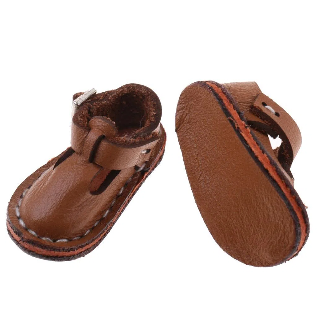 Graziosissime Scarpe Casual con Cinturino alla Caviglia per Bambole Blythe da 12 Pollici, Accessori per Abbigliamento, Colore Marrone.