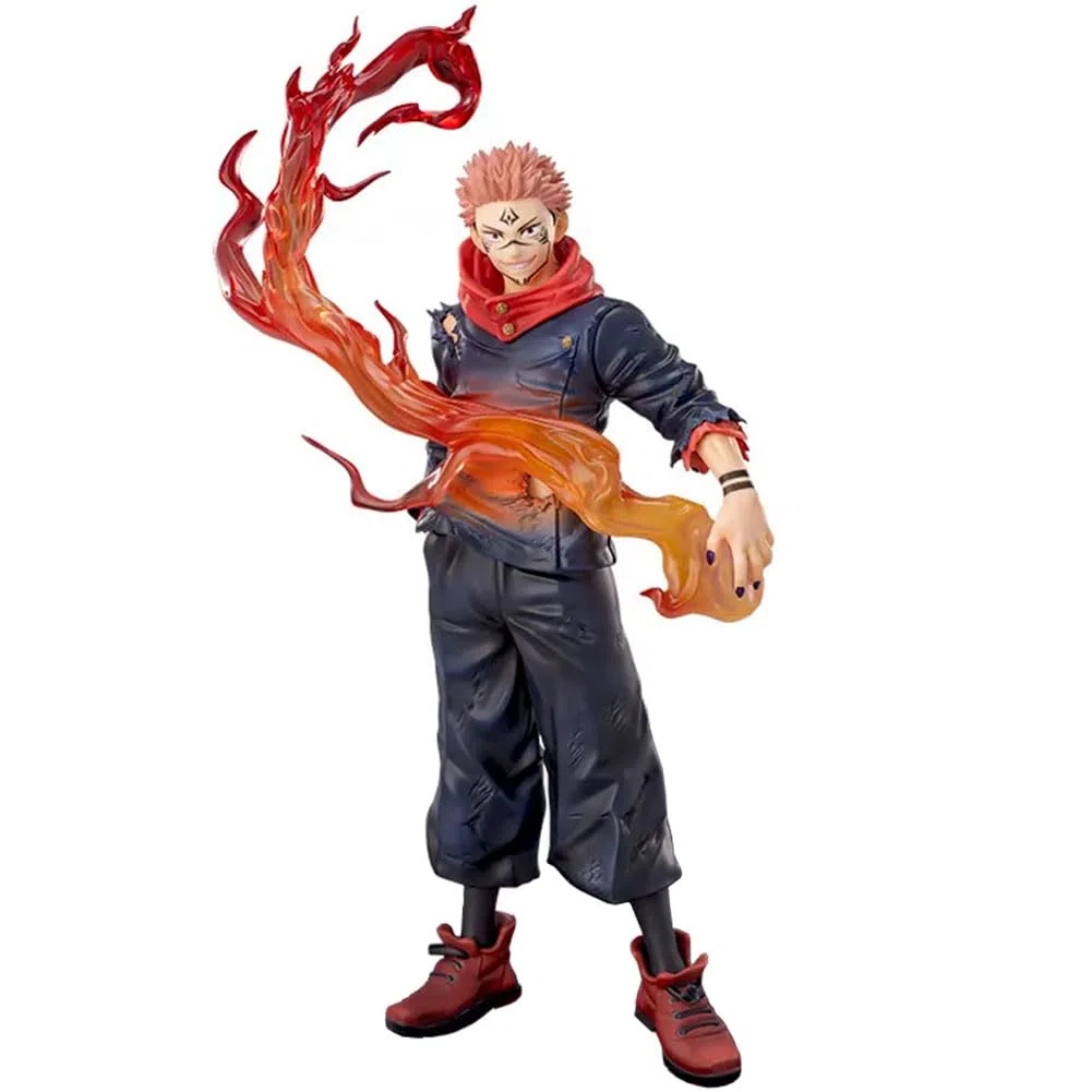JJK Ryomen Sukuna Figura Anime in PVC, 21 cm Ryomen Sukuna combattimenti Figurine Collezione Modello Desktop Decoration Ornamenti Regalo
