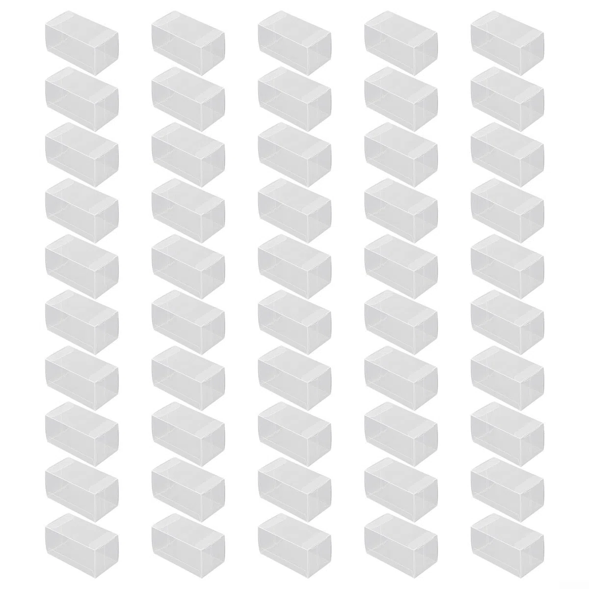 Scatola espositiva per 1 64 macchinine giocattolo, 20/25/50 pezzi, protezioni in PVC per scatole di fiammiferi e hotwheels soluzione trasparente per riporre oggetti (50 pezzi)