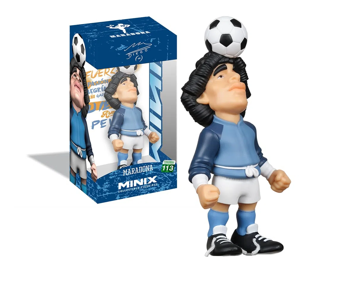 BANDAI - Minix Figura da collezione 12 cm - Maradona Riscaldamento "Life is Life" - Collezionabili per esposizione - Idea Regalo - Giocattoli per Bambini E Adulti - Fan di Calcio (MN20768)