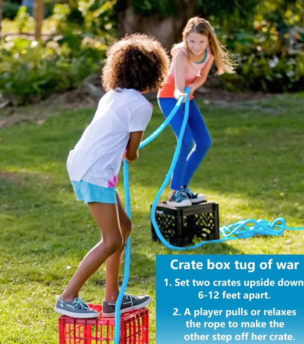 CWLAKON Giochi all'aperto Tiro alla fune per bambini e adulti, giochi per feste di compleanno per riunioni di famiglia, giochi estivi all'aperto in cortile, giochi di prato, campeggio, picnic, giochi