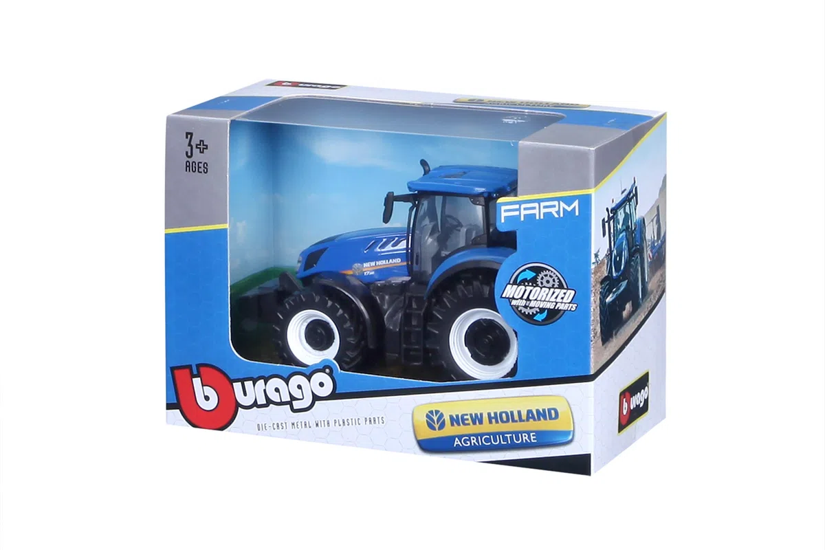 Bburago-1/43 Collezione Ferme-New Holland Auto, 31612, Verde
