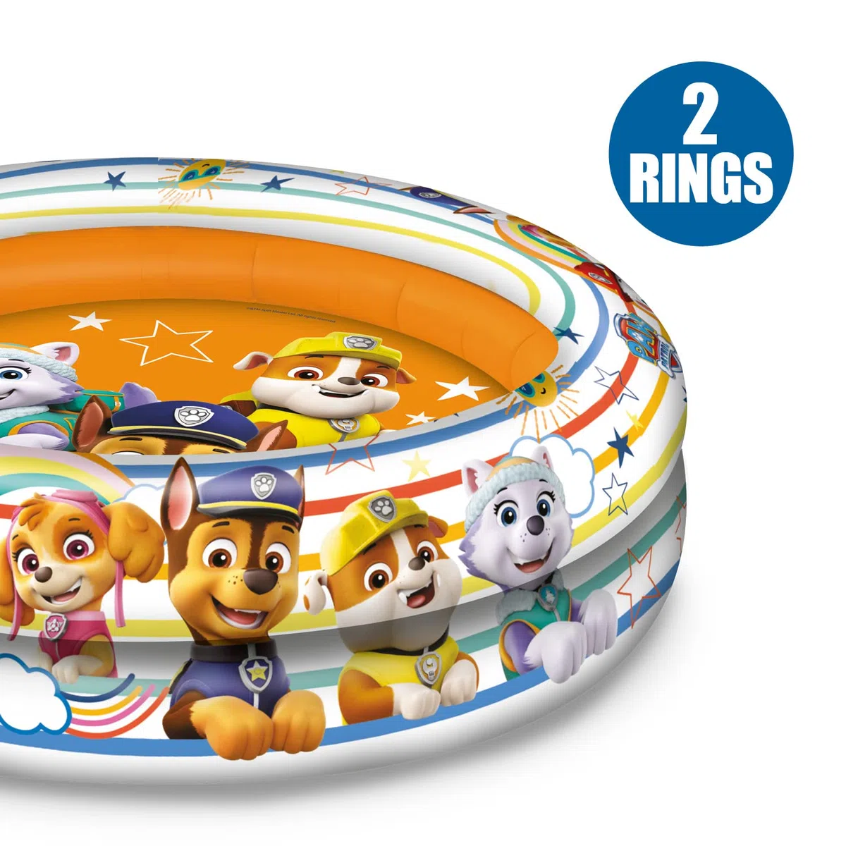 Mondo 2 Ring Pool, Piscina Gonfiabile Unisex Bambini, Nero, Diametro 100 centimetri