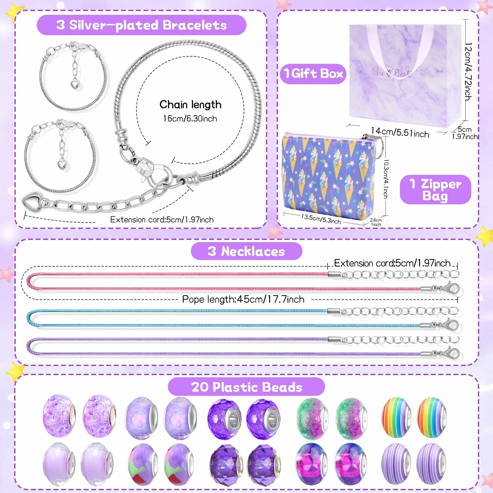 WEVOL Regalo Bambina 5-14 Anni, Kit Braccialetti Fai da Te Ragazza Braccialetti Giocattolo Idee per Natale Originali Compleanno Gioielli