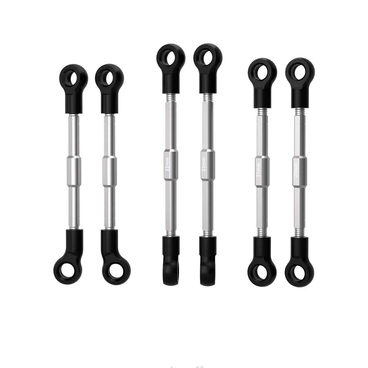 Palumma Acciai inossidabili Tiranti Regolabili per LOSI 1/24 Micro-B 2WD Buggy RTR-LOS00007 RC Auto Parti di Aggiornamento