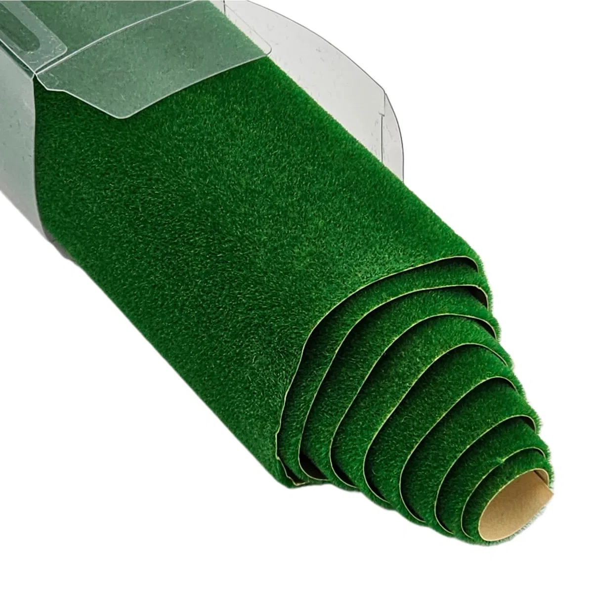 Tappeto con Erba Artificiale 41×100 cm (7 Colori) – Ideale per Maquetas, Dioramas e Presepi, Modelismo ferroviario (verde scuro)