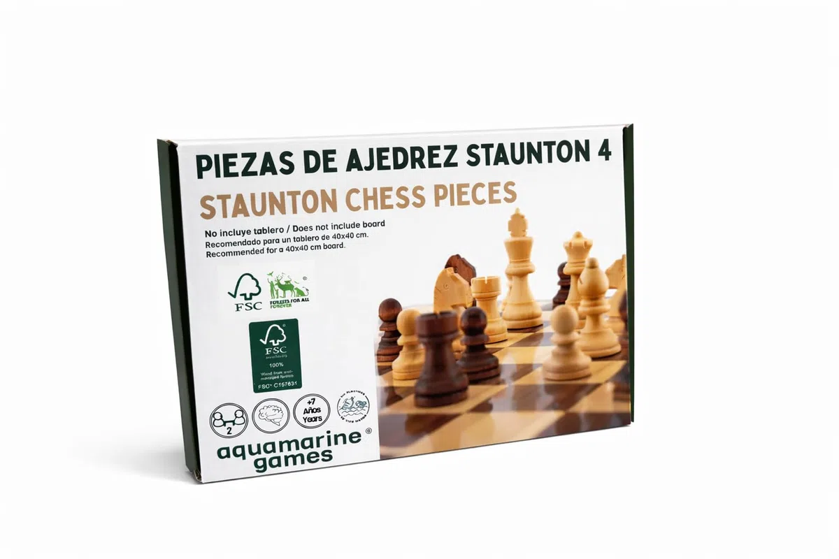 Aquamarine Giochi - Staunton 4, Scacchi (Compudid CP002)