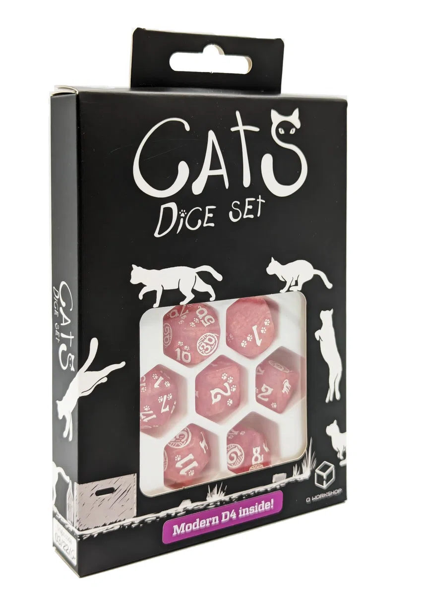 rcat07 - set 7 dadi - cats dice set: daisy