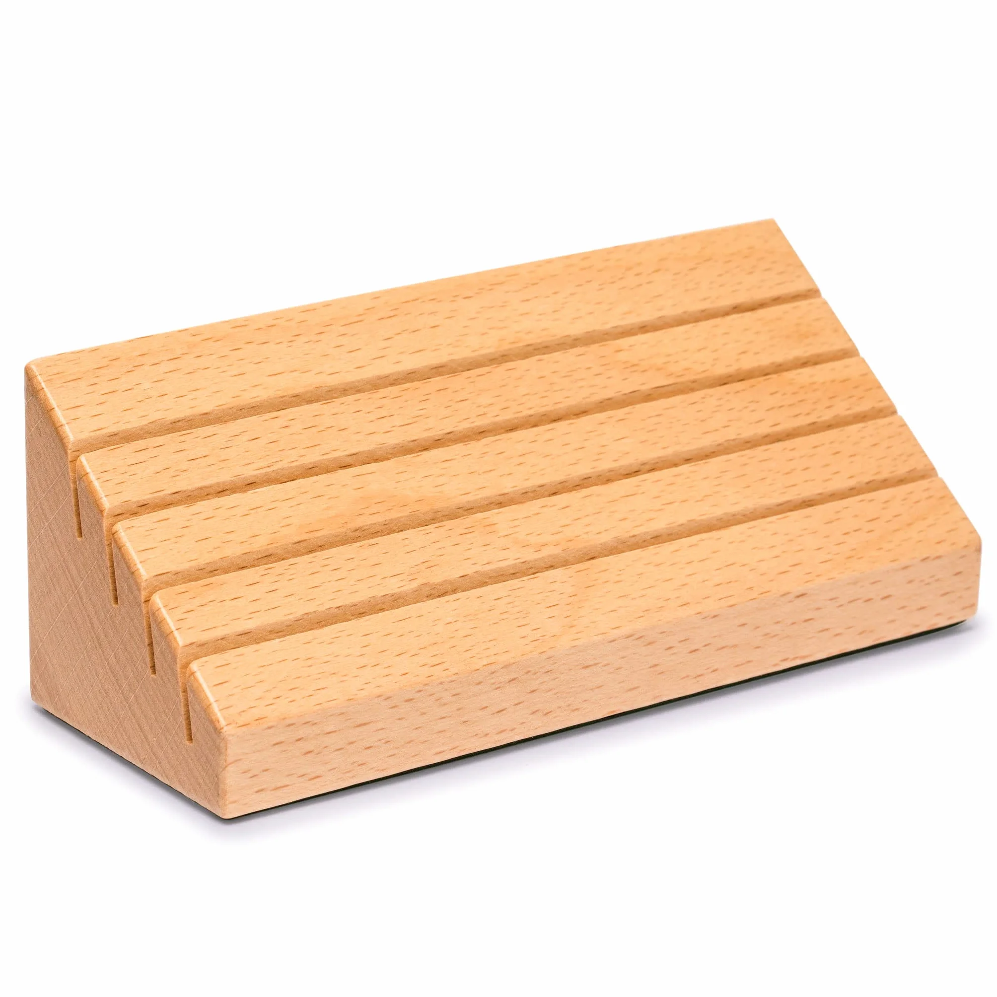 Yellow Mountain Imports Porta-carte da gioco in legno massello di faggio di dimensioni standard - Set di 2 organizzatori di carte