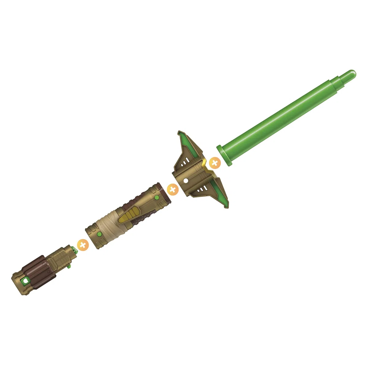 Star Wars Lightsaber Forge, Spada Laser Giocattolo di Yoda, di Colore Verde, allungabile, Giocattolo per Gioco di Ruolo Personalizzabile, dai 4 Anni in su