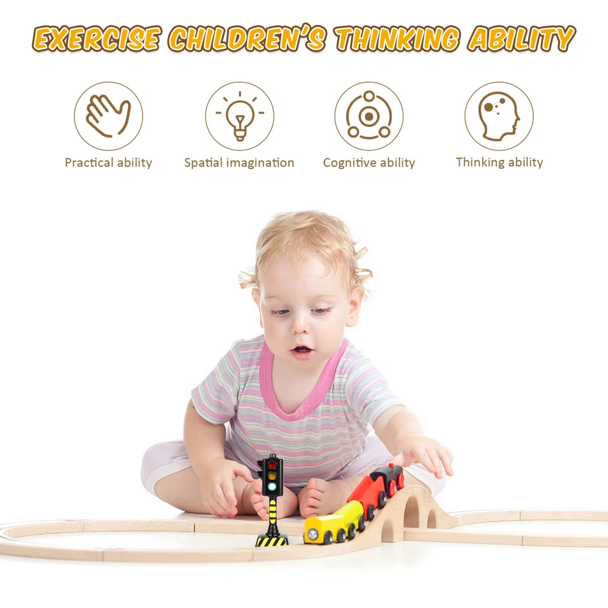 TOYANDONA 2Pcs Semaforo Giocattolo Mini Segnali Stradali Giocattoli Lampada LED Semafori Modello per Bambini Segnali Stradali Educativi Giocattoli