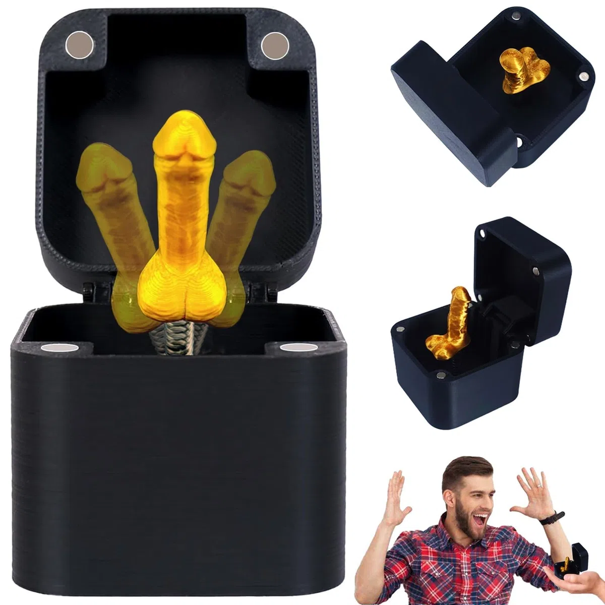 Divertente scatola per il pene a sorpresa Pop-up per adulti, regalo di ripieno di Natale per rivelare agli altri