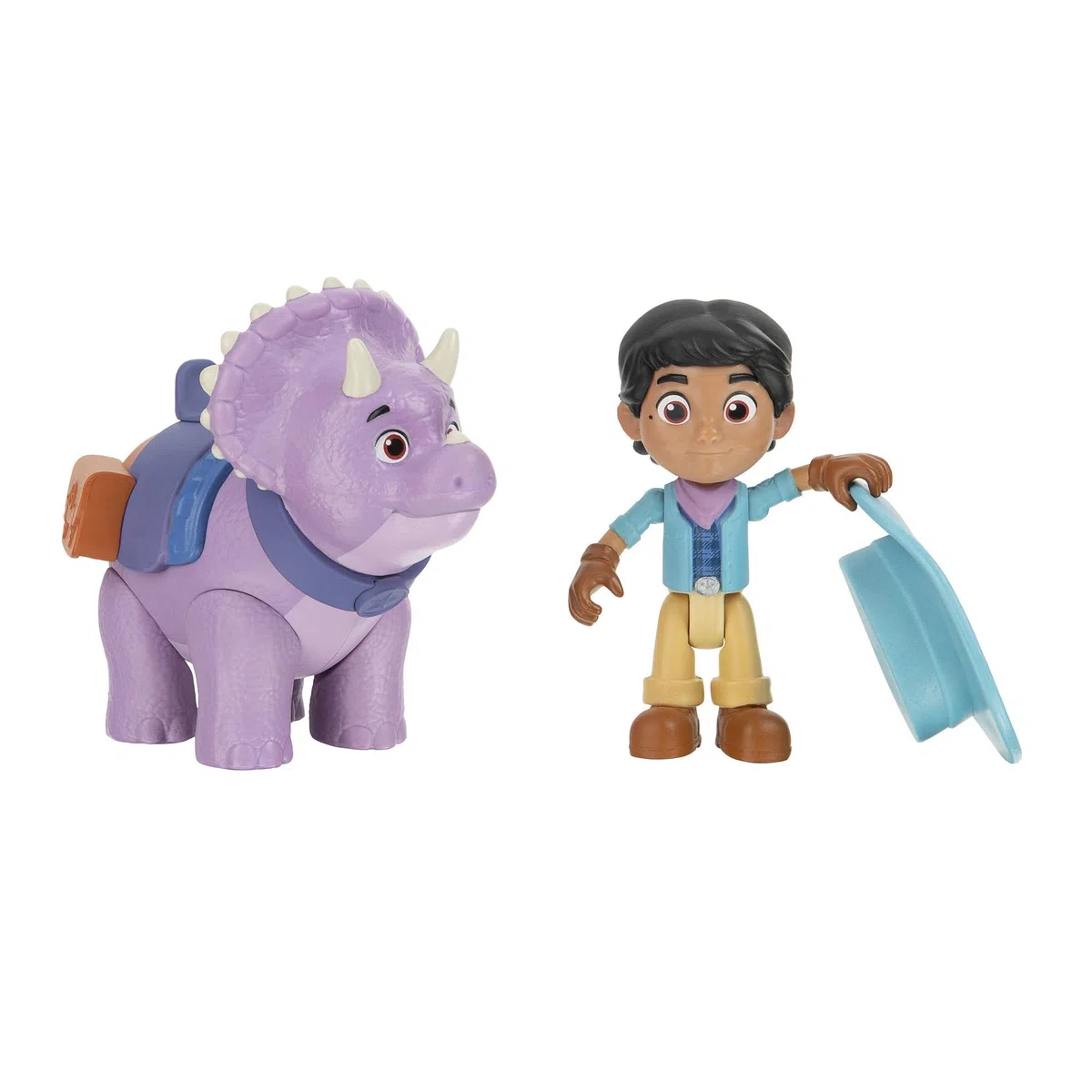 Giochi Preziosi, Dino Ranch Miguel&Tango Coppia di Personaggi, Personaggio Alto Circa 7.5cm e Dinosauro Alto 9cm Circa, Come nel Cartone Animato, per Bambini a Partire dai 3Anni, DNA00300, Multicolore
