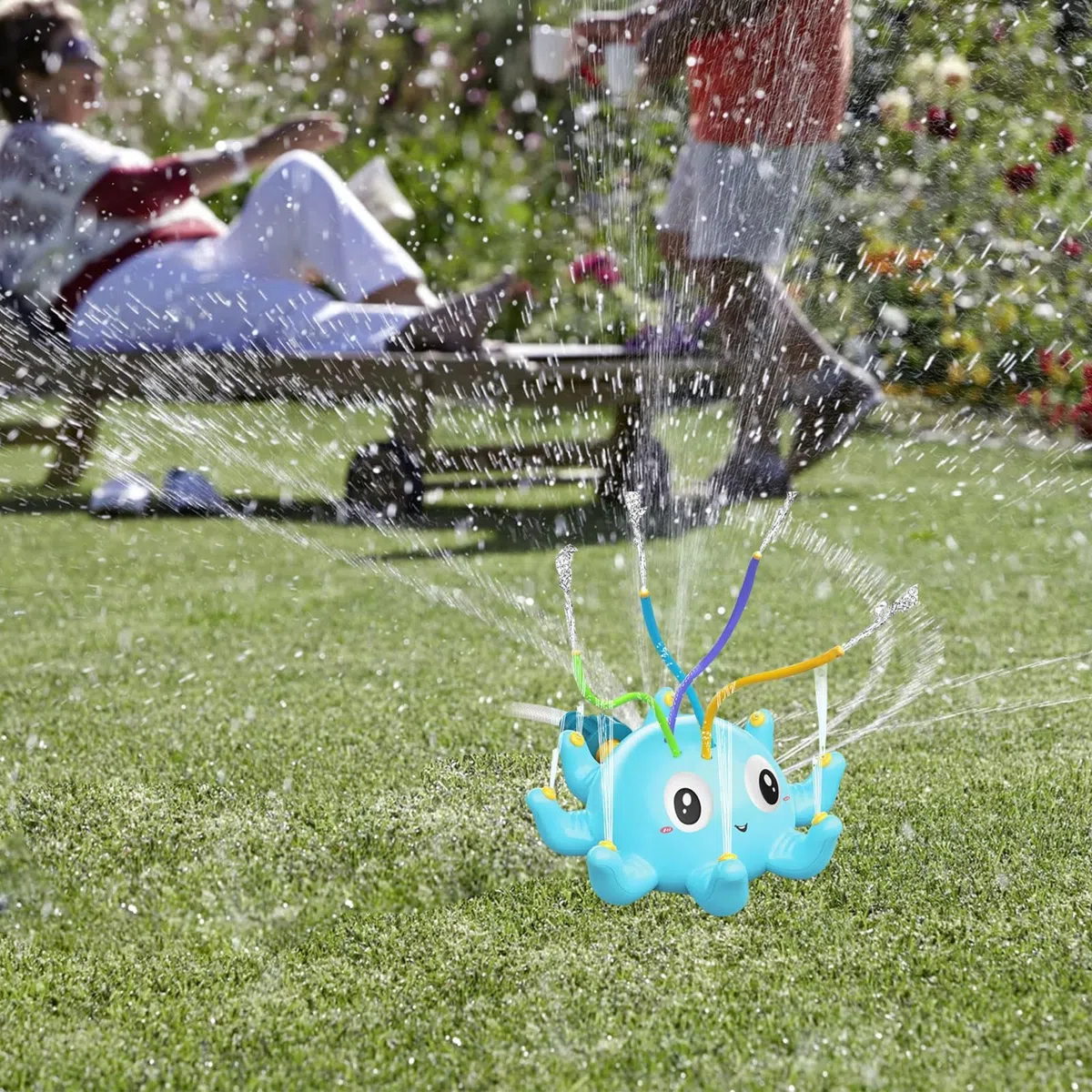 Giocattolo di Sprinkler, Irrigatore per Bambini, Outdoor Sprinkler Toy, Giocattolo Sprinkler Per Bambini, Giochi da Giardino per Bambini, Polpo Sprinkler Giocattolo, per Cortile, Giardino, Prato