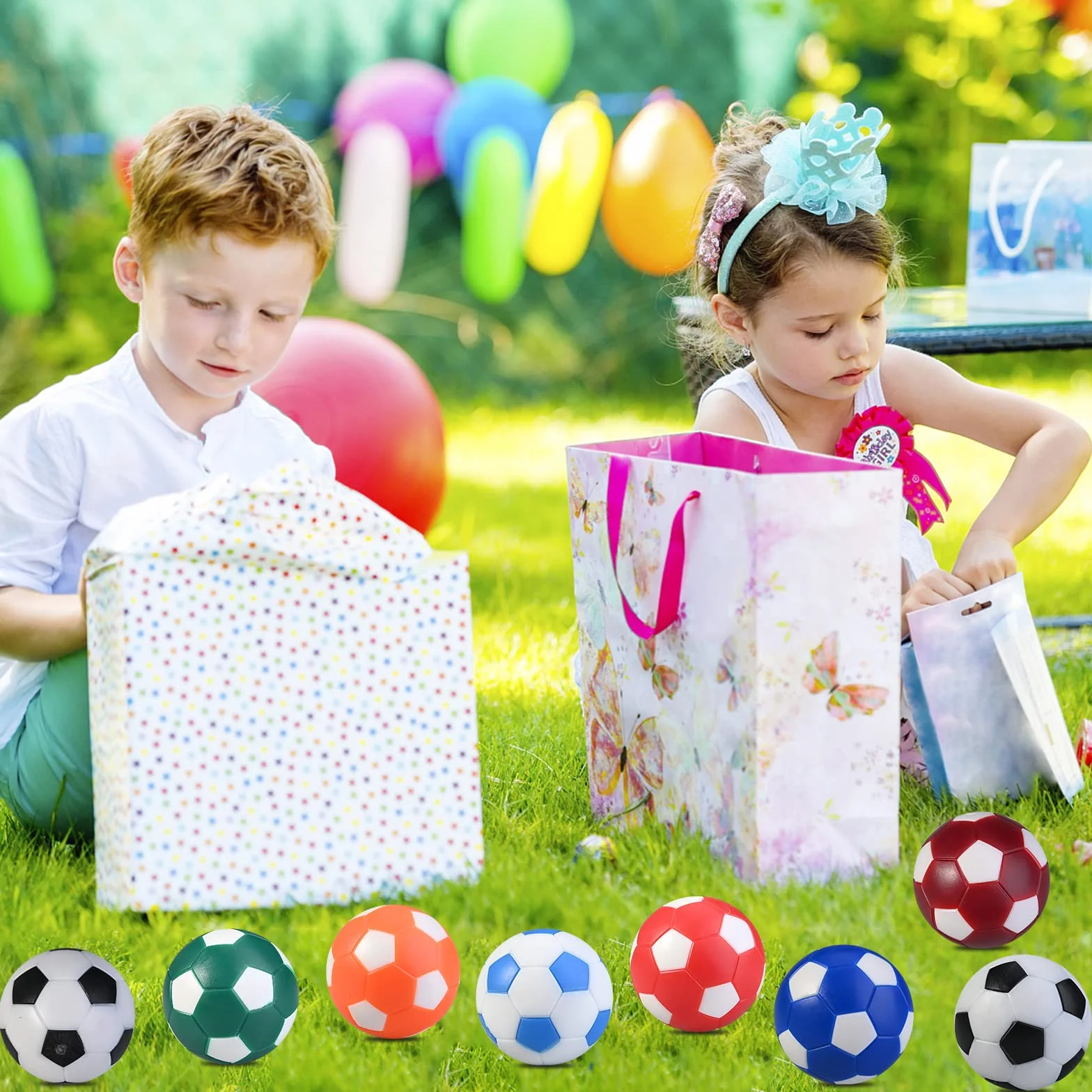 GOLDGE Palline da Calcio Balilla Professionali, 32 mm, Mini e Piccole, Colorate per Bambini e Adulti