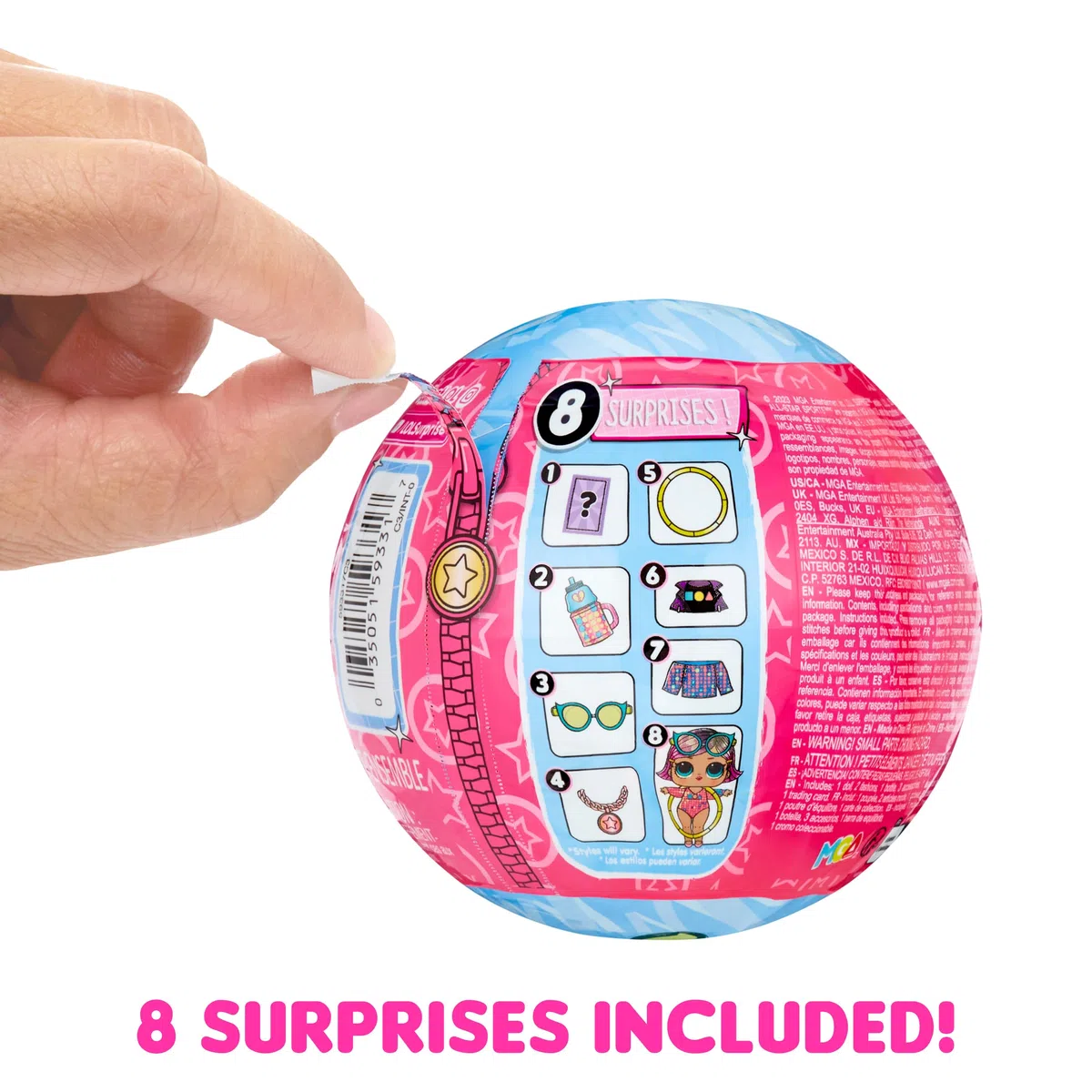 L.O.L. Surprise! All Star Sports Ginnastica. Bambola da Collezione a Tema Ginnastica con 8 Sorprese. Bambola Sportiva e Sfera con Trave di Equilibrio. Ideale per Chi Ama le Olimpiadi. Età 3+