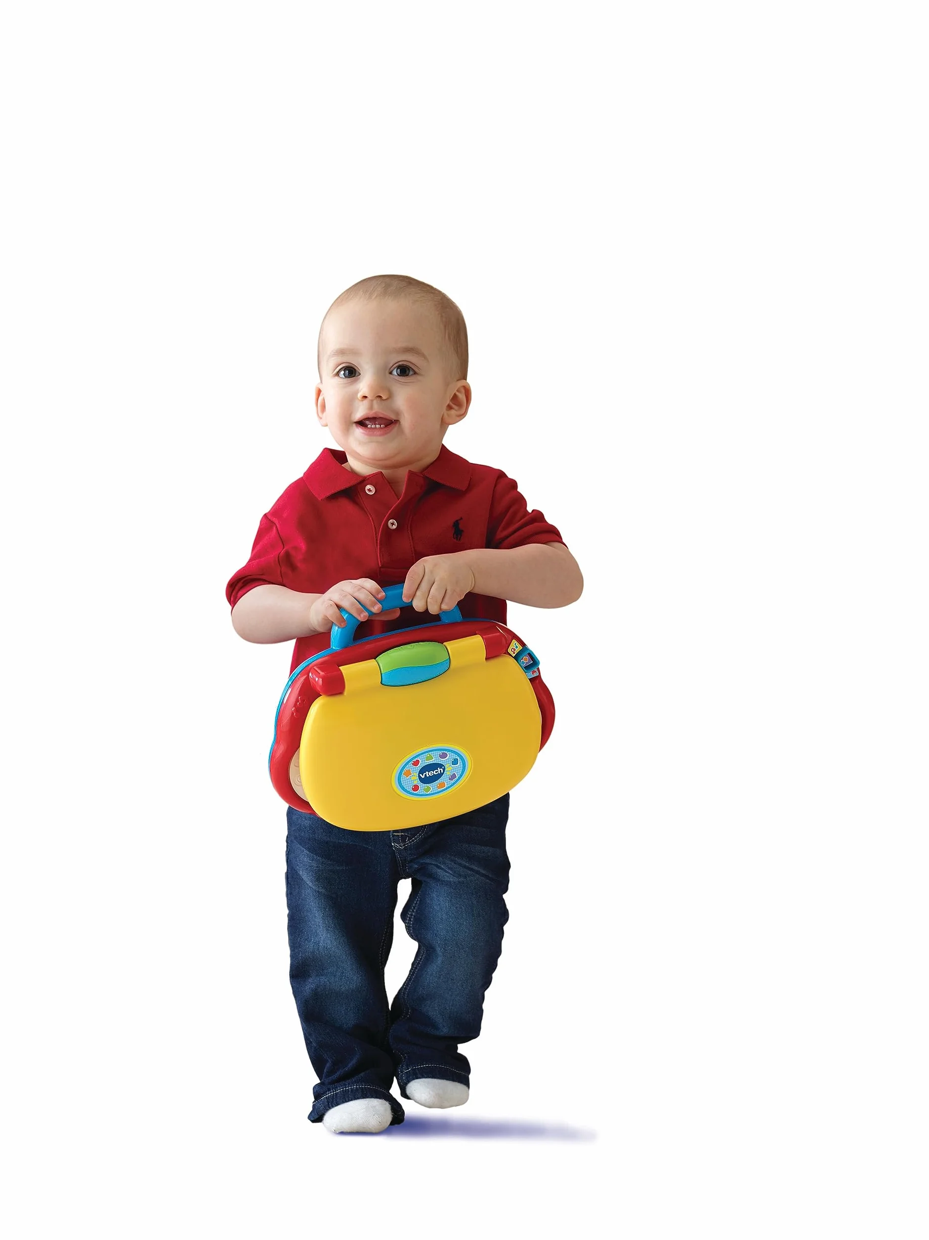 VTech Il Mio Super Computer, Computer Interattivo per Bambini, Computer con Mouse Effetti Luminosi, Pratica Maniglia, Gioco Bambino con Animali e Musica, Lingua Italiana, Batterie Incluse, 12-36 Mesi