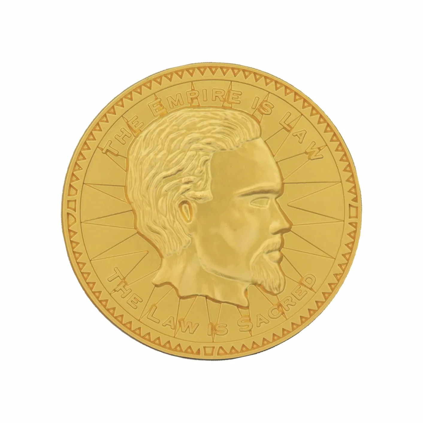 FaNaTtik The Elder Scrolls Replica Septim Coin da collezione – Special Misty Gold Edition, pezzo numerato individualmente, prodotto ufficiale Skyrim (38 mm)