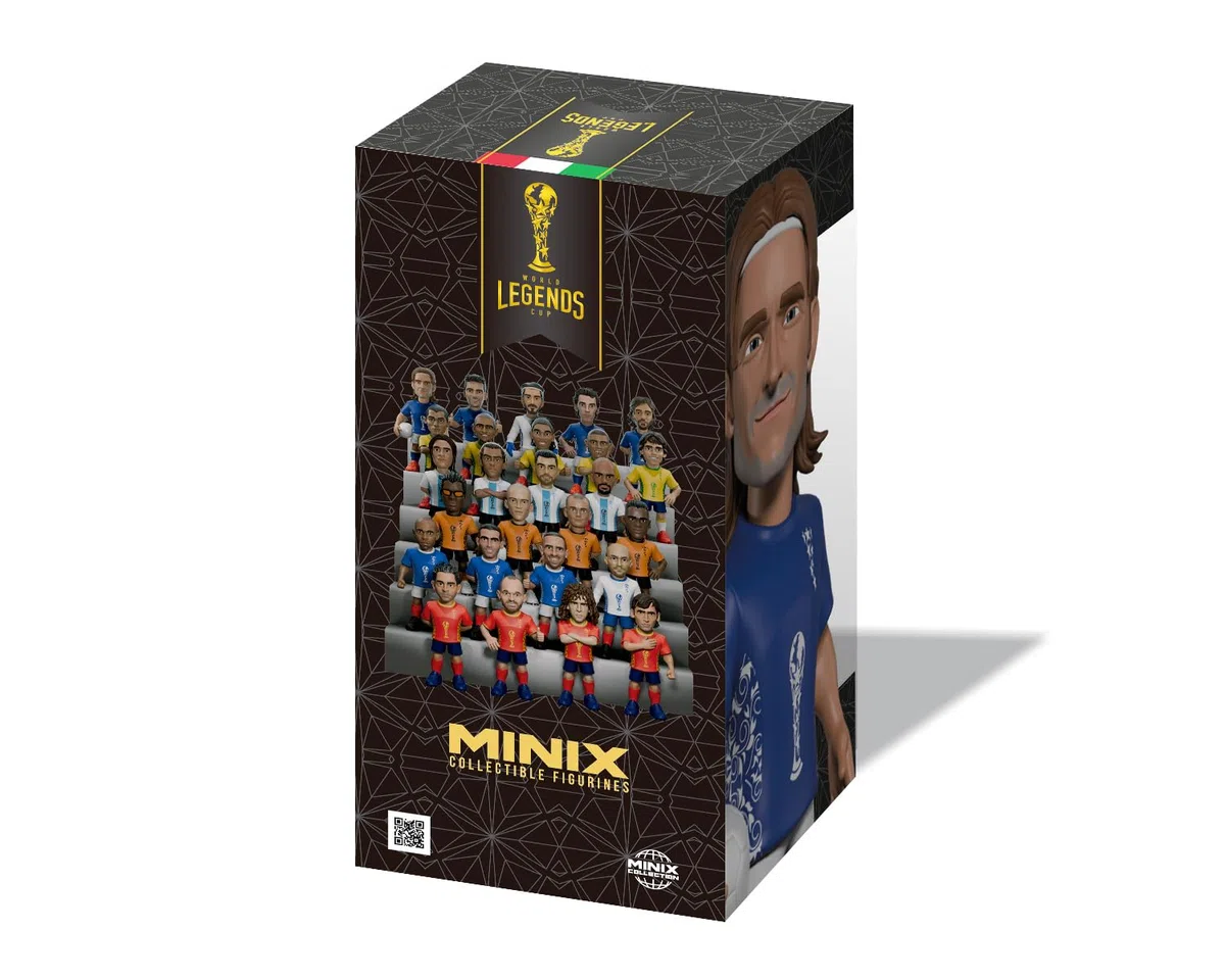MINIX - Football Legends - Coppa del Mondo di Leggende #126 - Italia - Totti - Personaggio da collezione 12 cm