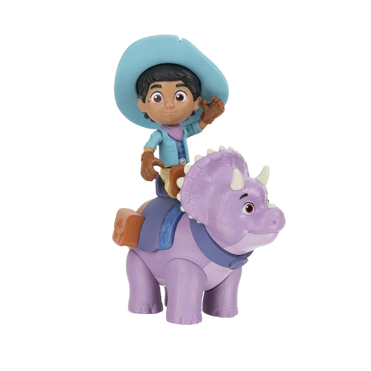 Giochi Preziosi, Dino Ranch Miguel&Tango Coppia di Personaggi, Personaggio Alto Circa 7.5cm e Dinosauro Alto 9cm Circa, Come nel Cartone Animato, per Bambini a Partire dai 3Anni, DNA00300, Multicolore
