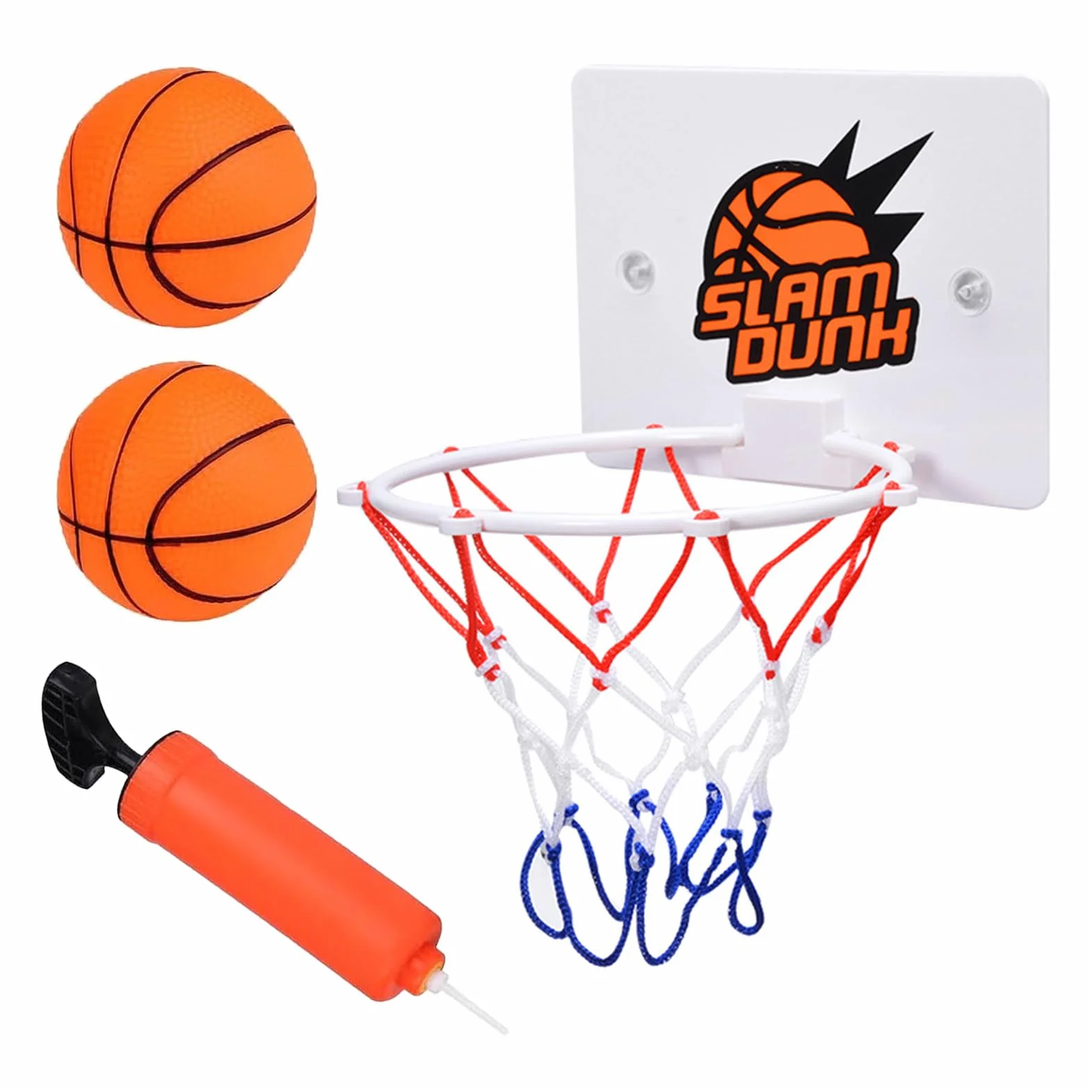 4 Pezzi Mini Canestro Basket Da Camera,Parete Aspirante E Doppio Gancio Canestro Basket Bambini, Adatto Per Giochi Per Bambini Al Coperto e Giochi Da Ufficio, Con Gonfiatore