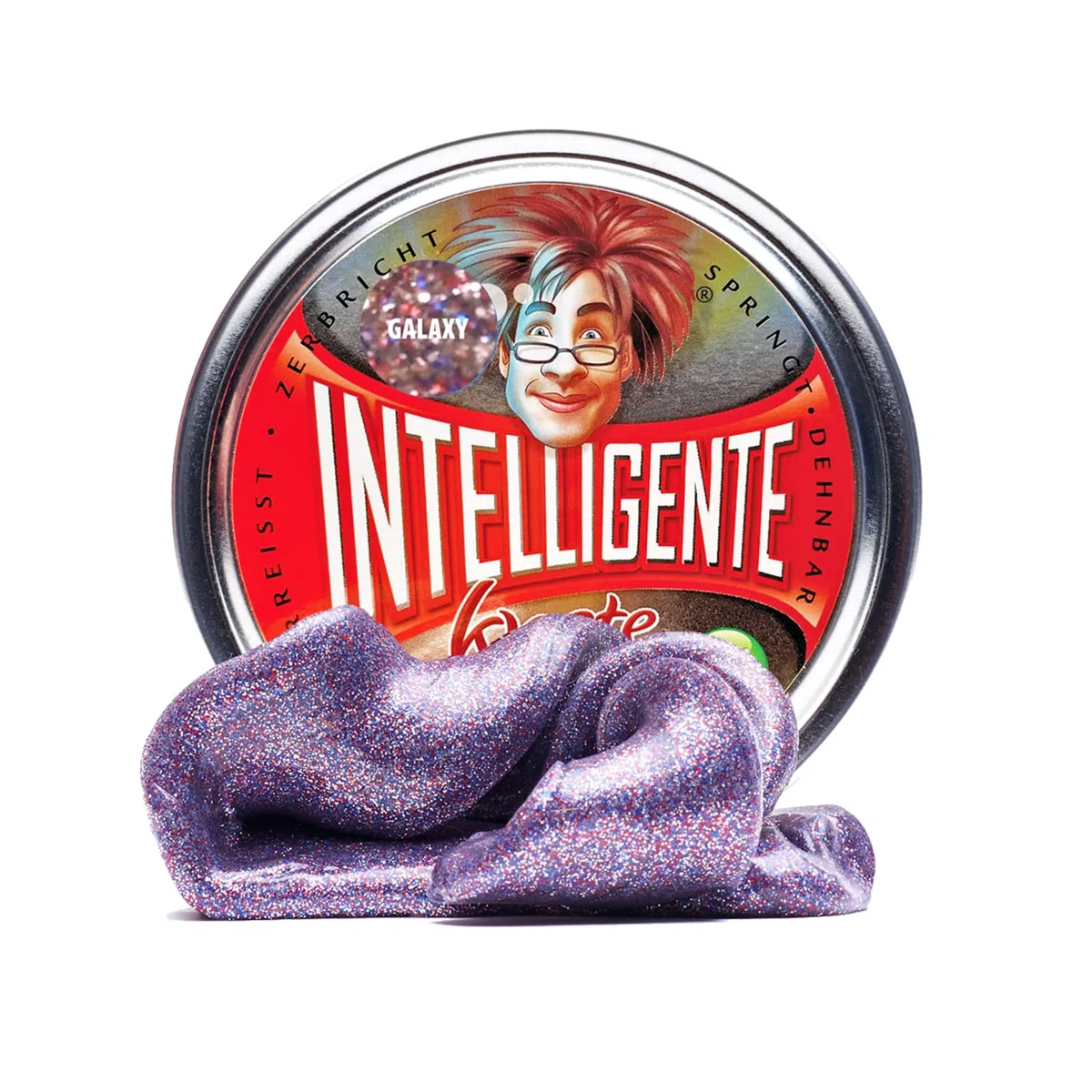 Intelligente Knete - L'originale Galaxy con effetto glitter – plastilina per bambini e pasta terapeutica in un unico – meglio di qualsiasi palla antistress. Per bambini e adulti (scatola standard, 80