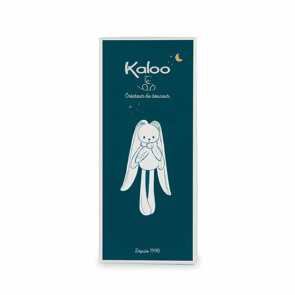 KALOO - Lapinoo - Doudou Coniglio - Peluche in Velluto a Coste per Neonato - 35 cm - Colore Terracotta - Materiale Ultra Morbido - Confezione Regalo - dalla Nascita, K972201