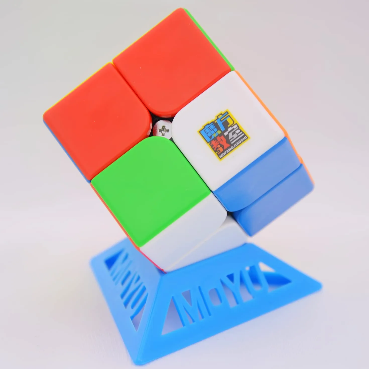 Bukefuno Moyu Meilong 2 x 2 m Cubo magico magnetico senza adesivi MoFang JiaoShi Meilong 2 x 2 m cubo magico puzzle