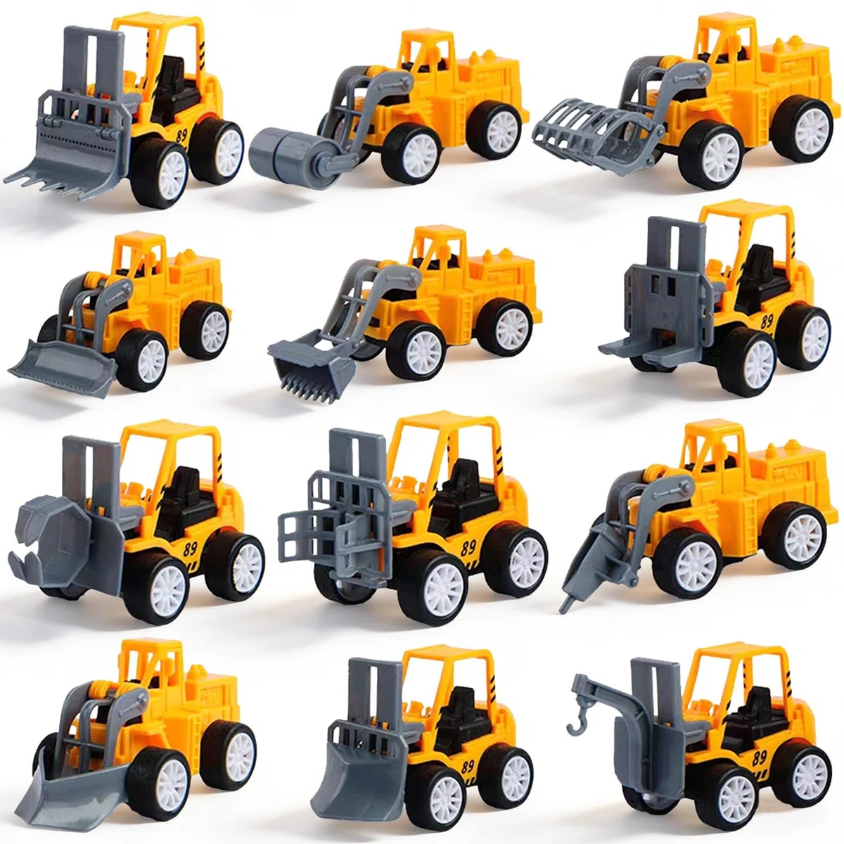 12 Pezzi Camion da Escavatore, Camion di Costruzione Set, Building Decorazione Set Giochi da Veicoli da Costruzione per Da Collezionare, da Esporre, da Regalare