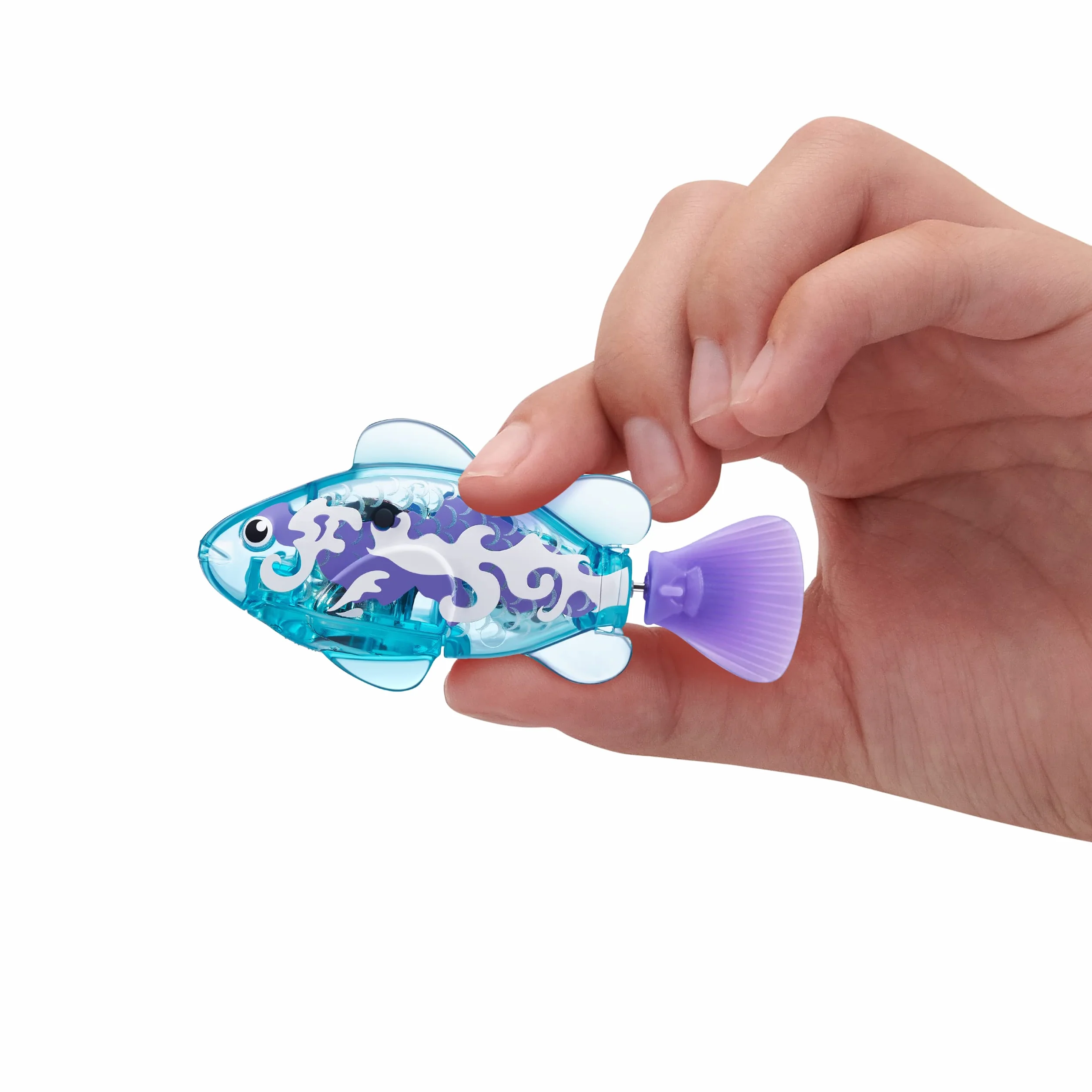ROBO ALIVE Robo Fish Serie 3 Pesce Robot Giocattolo da Bagno 2 Pezzi Arancione Verde Acqua