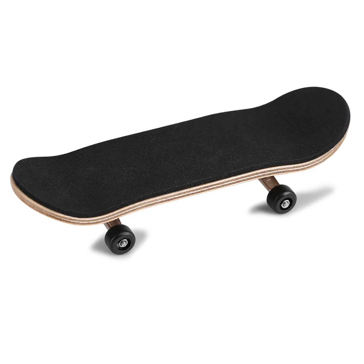 Mini Skateboard da Dito, Tastiera Professionale in Legno di Acero con Cuscinetti Completamente Chiusi, Cuscinetto in PU Spesso per Antiscivolo e Assorbimento degli Urti (BLACK)