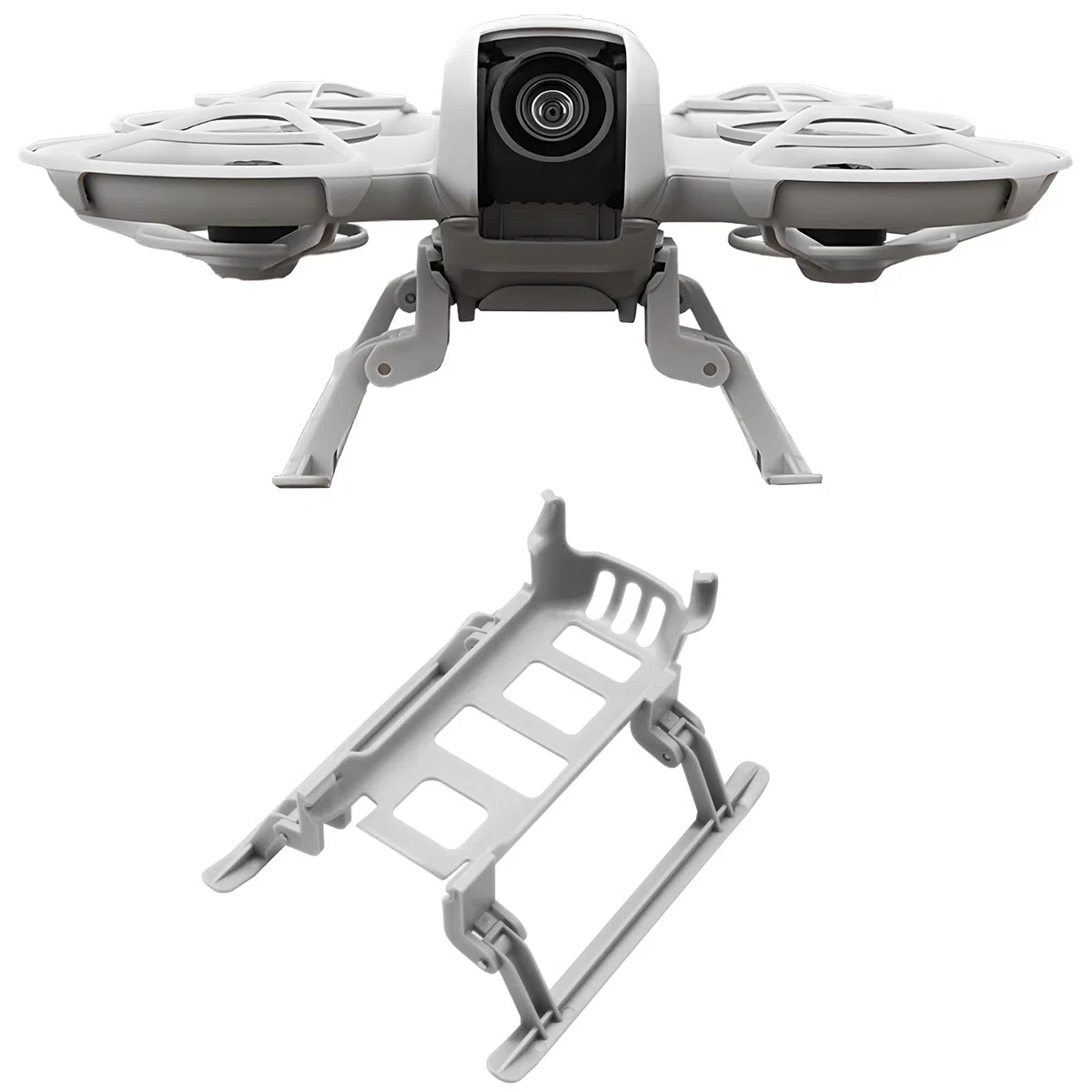 Carrello di Atterraggio per DJI Neo - Droni Accessori Carrello di Atterraggio Pieghevole Staffa Estesa Altezza Gamba a Sgancio Rapido Kit di Piedini di Estensione per DJI Neo Protector