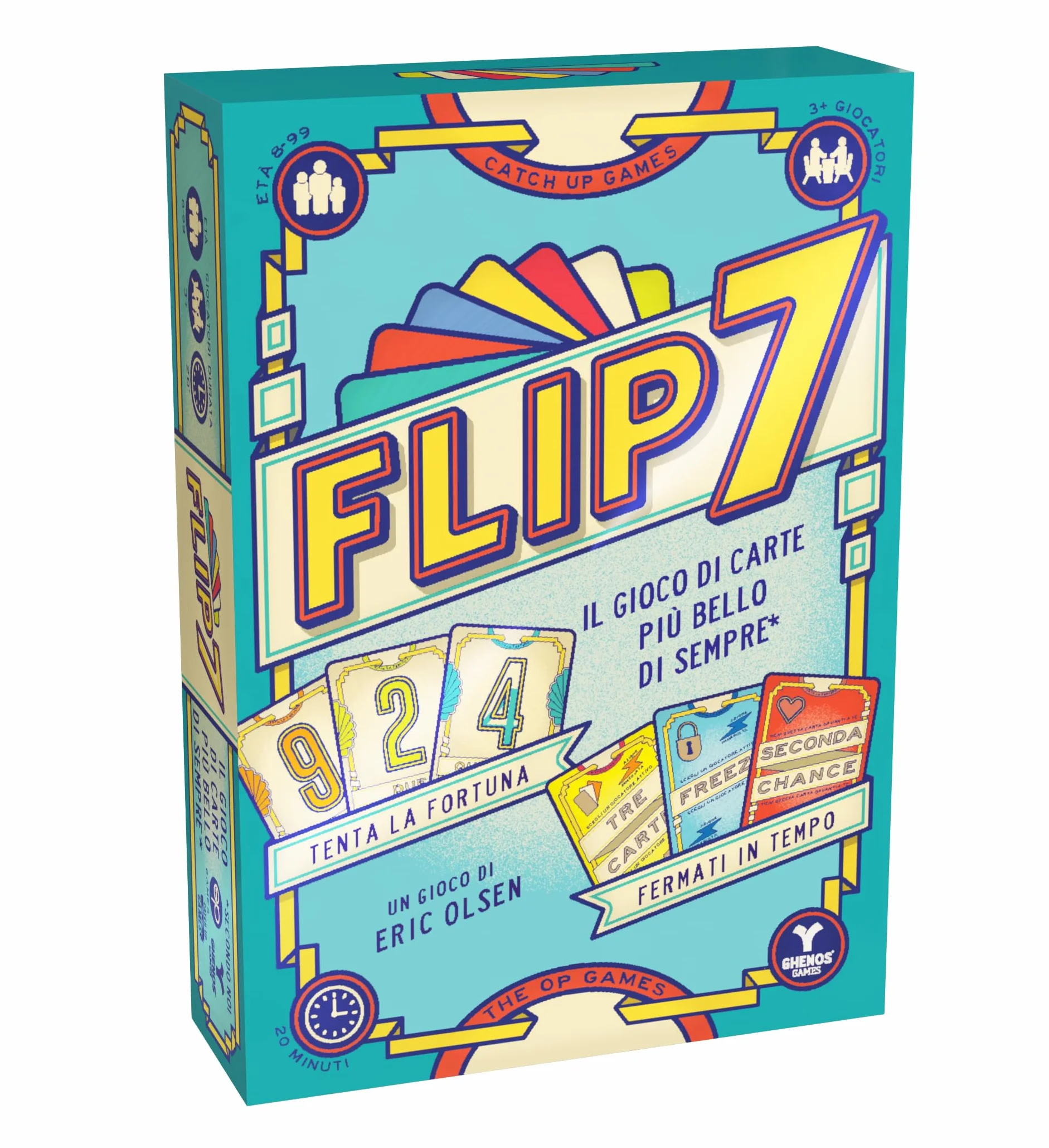 Flip 7 - Gioco di Carte in Italiano per Tutti - Party Game - Gioco Competitivo per 3+ Giocatori