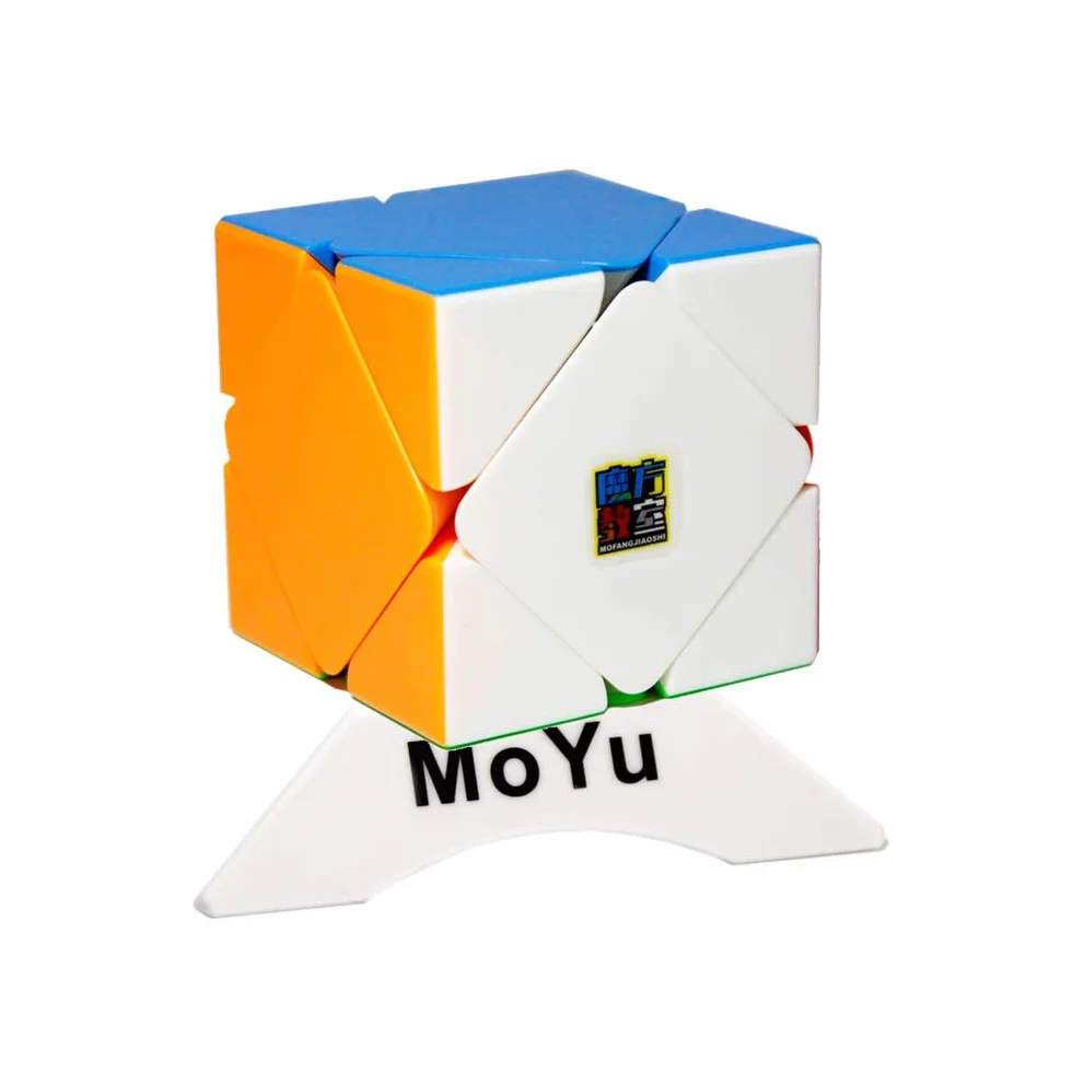 Oostifun MoYu MOFANGJIAOSHI CUBING CLASSROOM MFJS Meilong Skewb Cubing Classroom Twisty Puzzle Cubo Rompicapo Puzzle con un cubo Treppiede (Senza Adesivo)