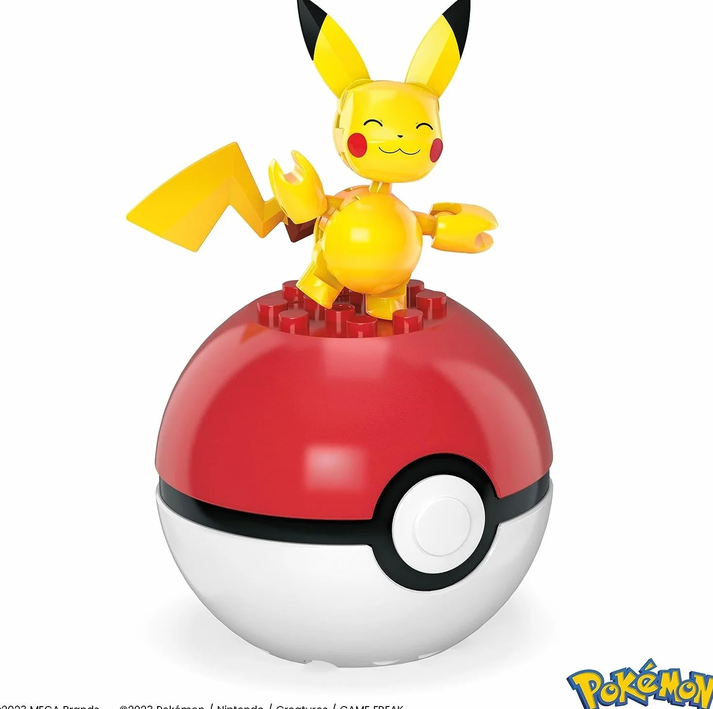 MEGA Pokémon - Team della Regione di Paldea, set con 4 personaggi e 1 Poké ball da costruire con 79 pezzi, include Pikachu, Fuecoco, Sprigatito e Quaxly, giocattolo per bambini, 6+ anni, HPX92