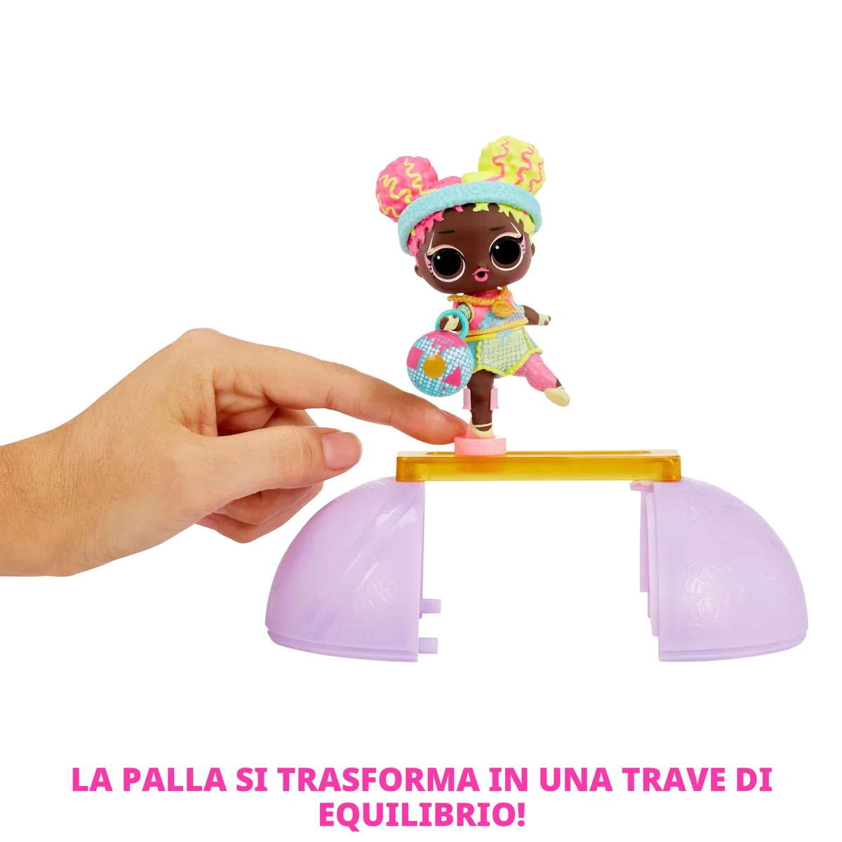 L.O.L. Surprise! All Star Sports Ginnastica. Bambola da Collezione a Tema Ginnastica con 8 Sorprese. Bambola Sportiva e Sfera con Trave di Equilibrio. Ideale per Chi Ama le Olimpiadi. Età 3+