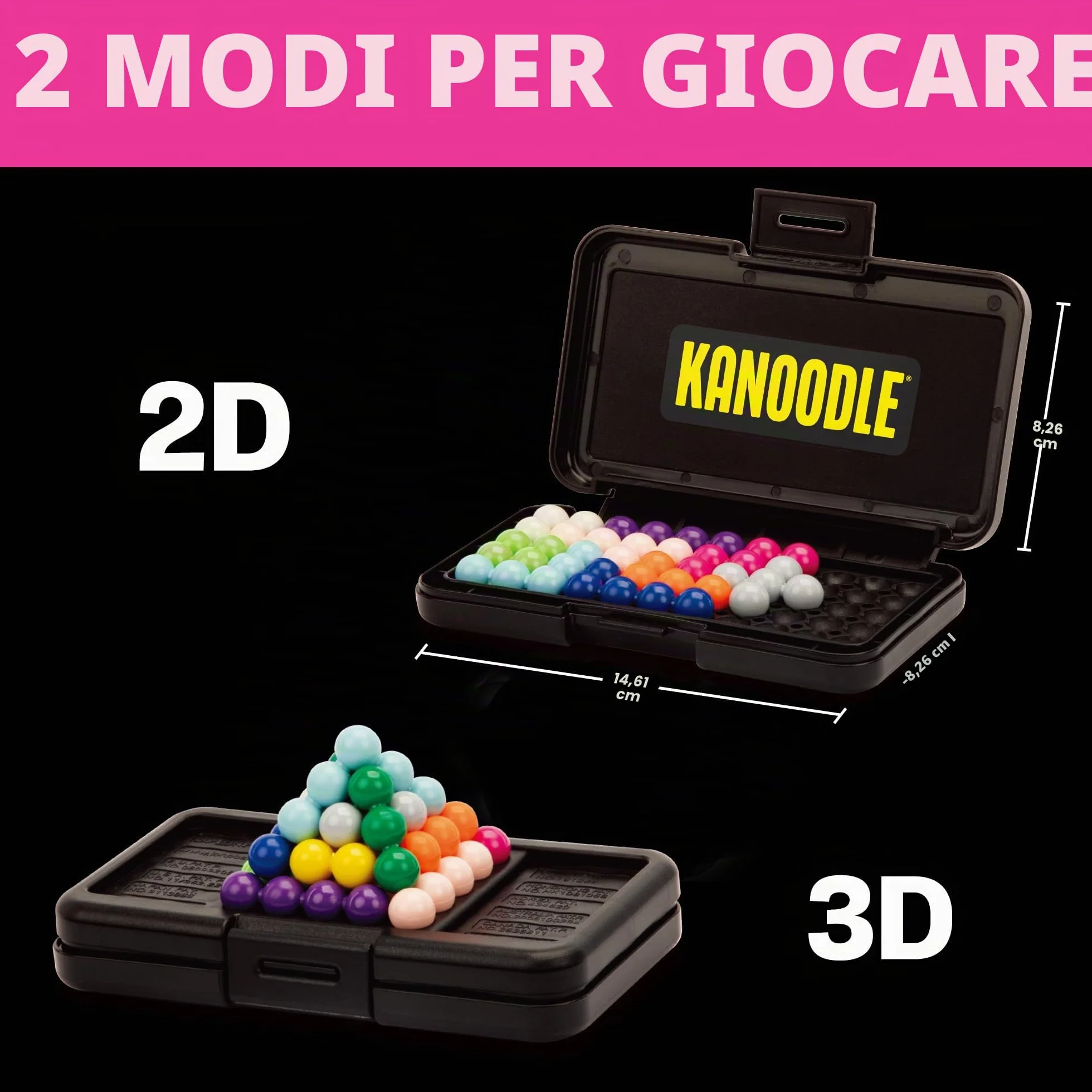 Learning Resources Kanoodle Puzzle Logico Multicolore 200 Sfide 12 Pezzi Gioco Portatile Bambini Dai 7 Anni STEM Ragionamento Spaziale Sviluppo Cognitivo