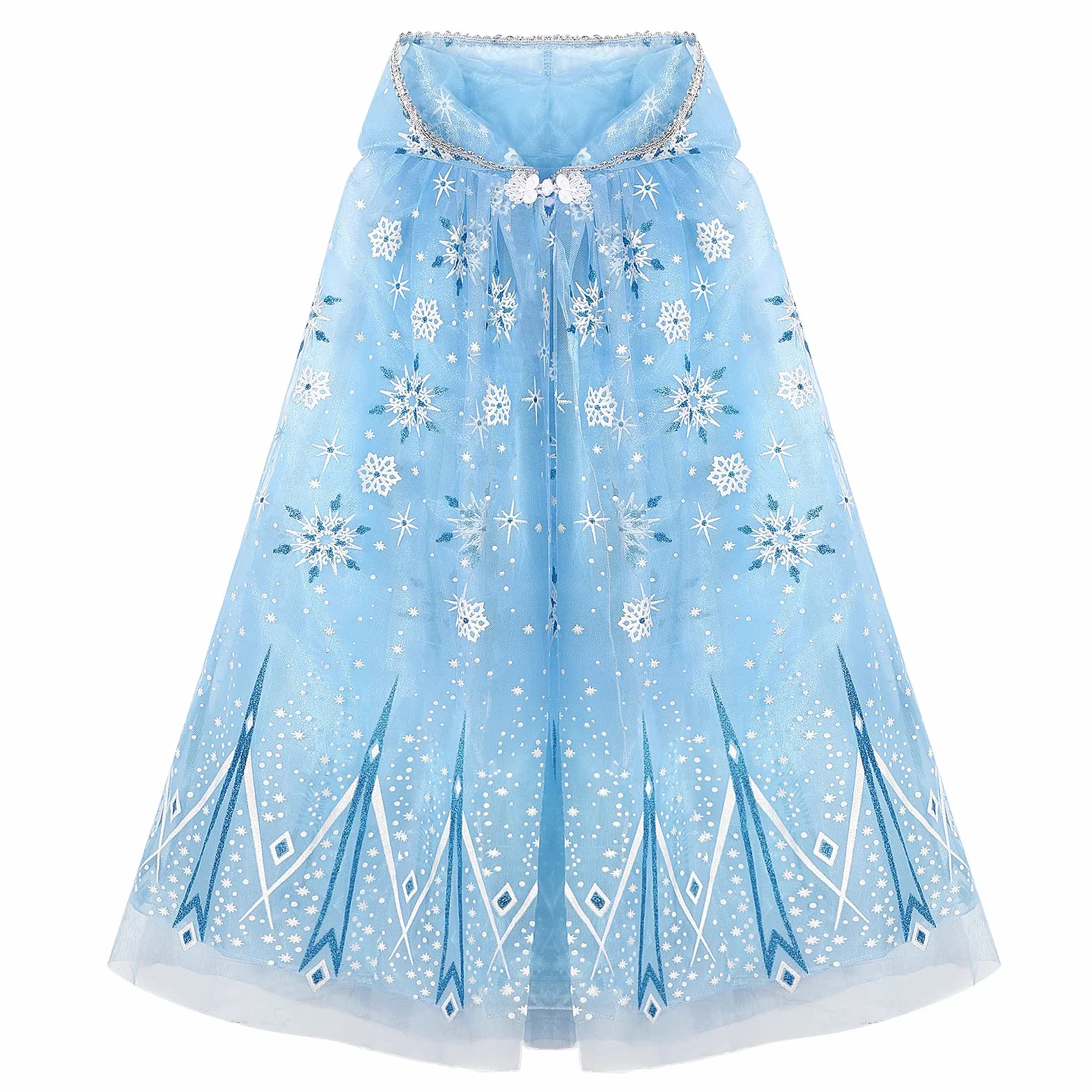 XEPST Mantello Principessa Bambina, Costume Principessa con Cappuccio Mantello Della Principessa Accessorio Scialle Cape Ragazze da Costume Halloween