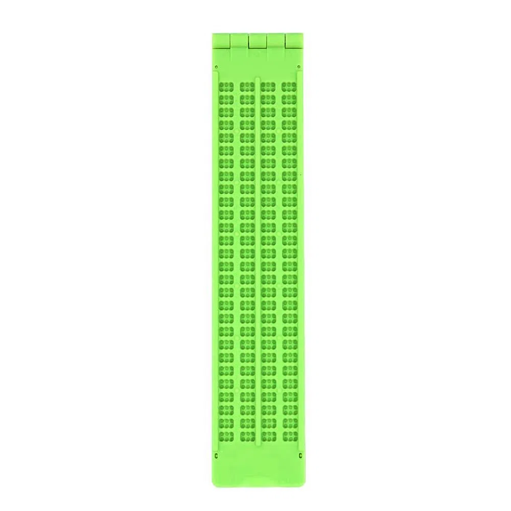 WANGCL Braille Slate Braille - Kit in Ardesia Braille a 4 Righe, 28 Celle, Colore: Verde