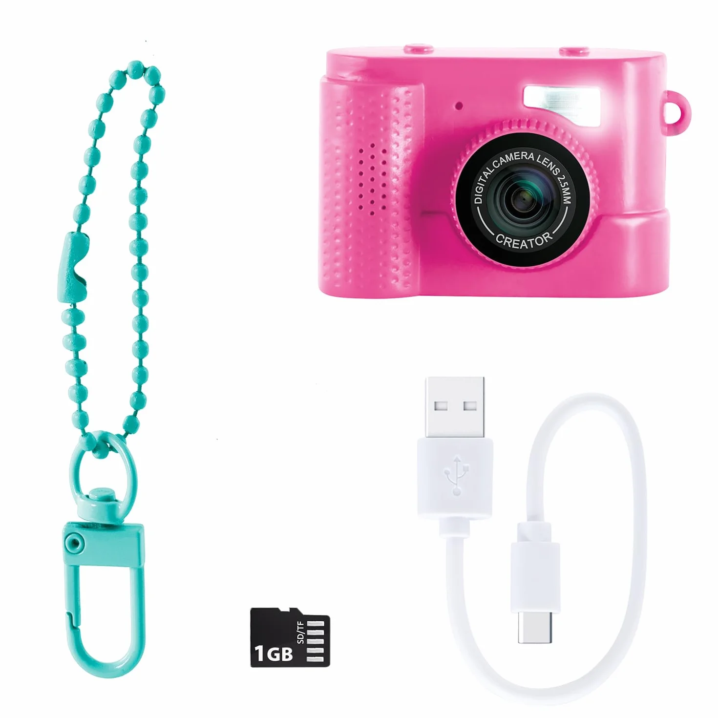 Canal Toys – Photo Creator – Appareil Photo et Vidéo Numérique Mini Cam' – Compact - avec Porte-clé et Carte SD 1Go Inc