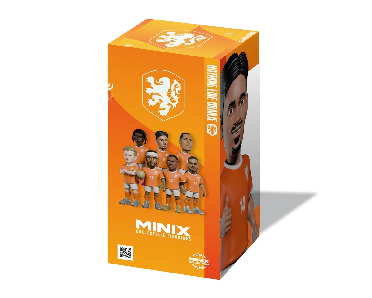 MINIX - Football Stars - Coppa del Mondo #124 - Paesi Bassi - Reijnders - Personaggio da collezione 12 cm