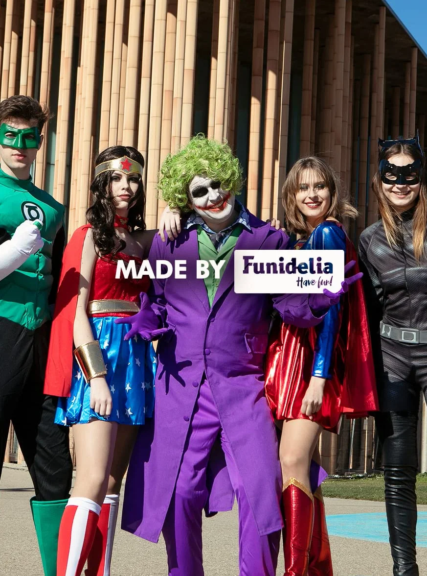 Funidelia | Parrucca di Joker Ufficiale per Bambino Supereroi, DC Comics, Cattivi - Multicolore, Accessorio per Costume