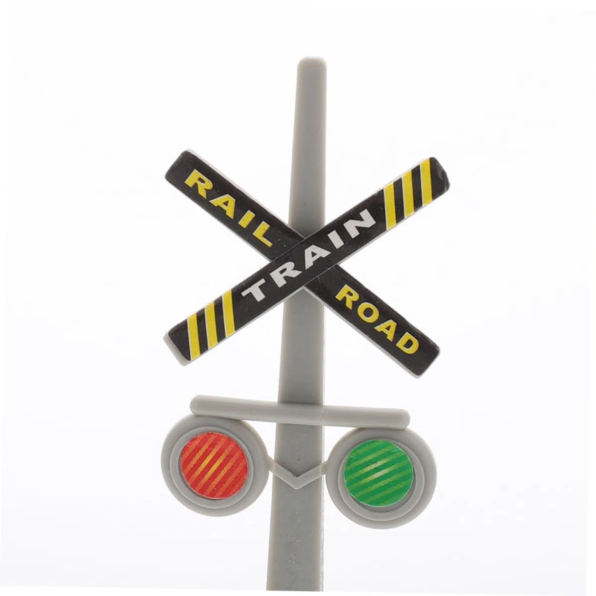 Toyvian 2sets Segnali Stradali Giocattolo e Semafori per Passaggio Accessori per Modelli di Tavoli da Sabbia da Gioco Stradale Luci Funzionali