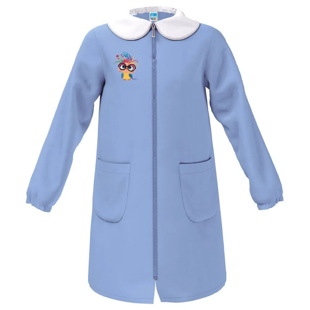 Siggi Group Grembiule Scuola Bambina 33GR4373 Uccellino Con Occhiali Zip