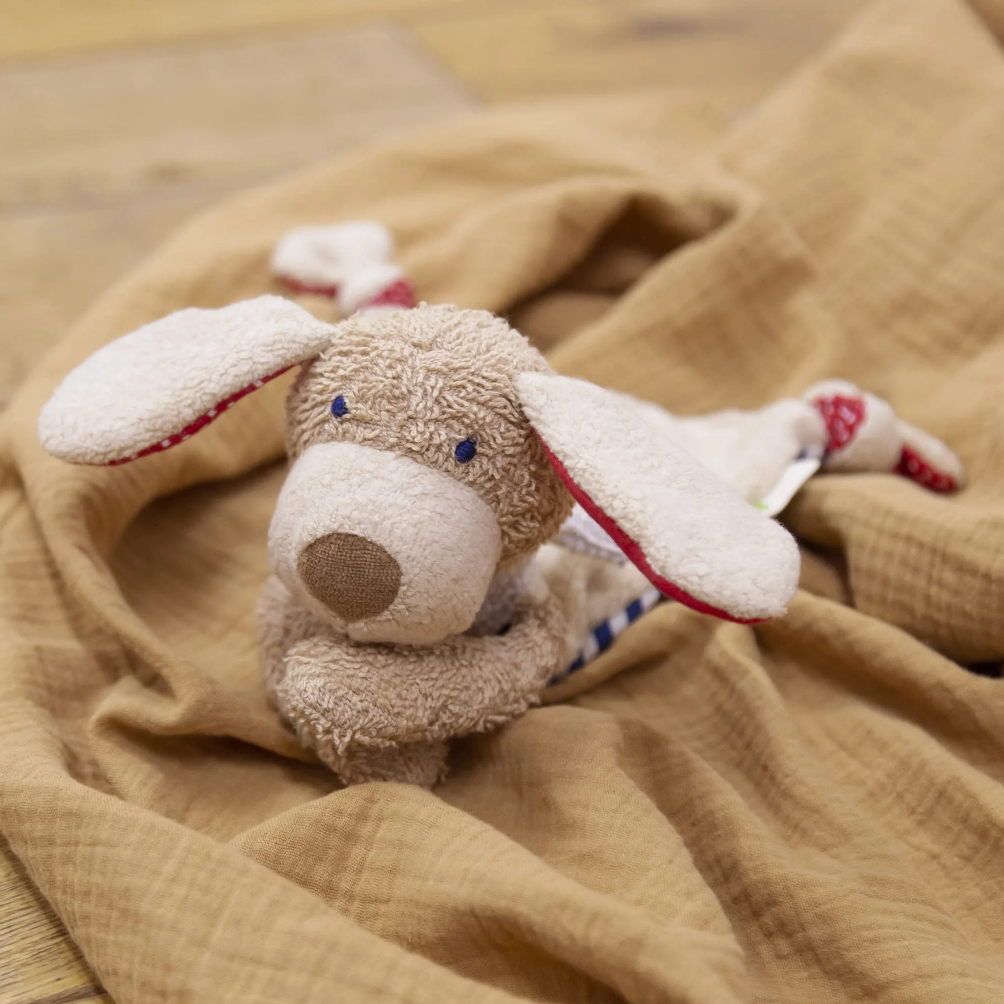 sigikid 40503 - Organic Collection, Straccetto doudou a forma di cagnolino