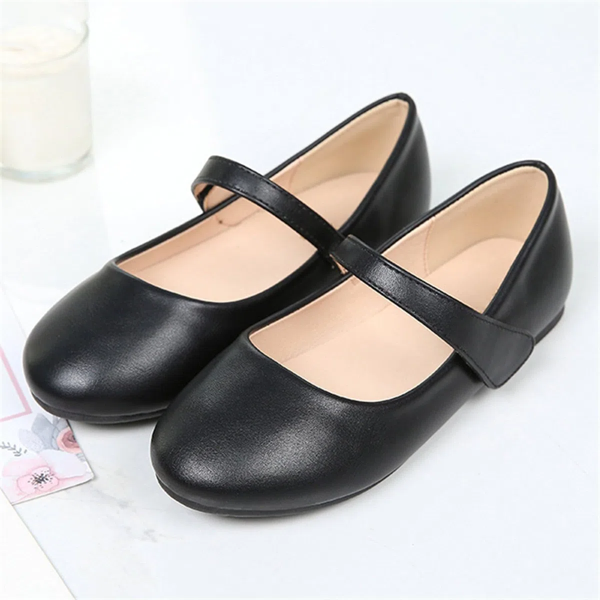 Generisch Sandali estivi per bambini, 4-12 anni, da principessa, Mary Jane, tinta unita, eleganti scarpe da ballo, scarpe da festa, scarpe estive
